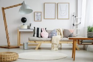 リビングをパステルカラーでオシャレに