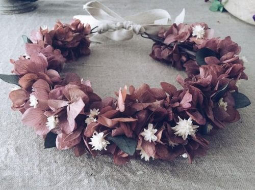 秋の手作りリース