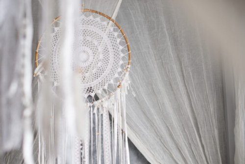寝室に飾るドリームキャッチャー