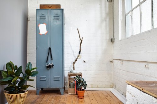 物置のロッカー ガレージを整理整頓