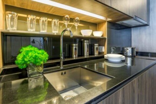 花崗岩 カウンタートップ キッチン