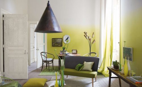 ぼかし塗りの壁