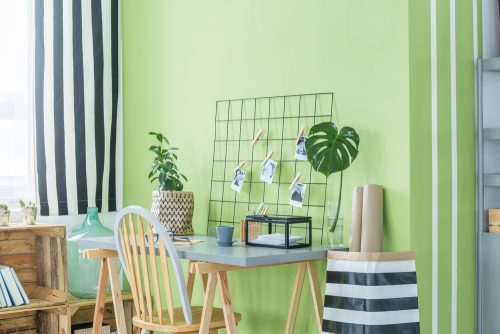 ナチュラルカラーと緑の組み合わせ