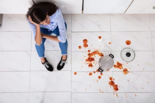 キッチン 床 汚れ