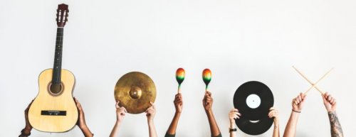 音楽アイテムを用いたインテリアアイデア