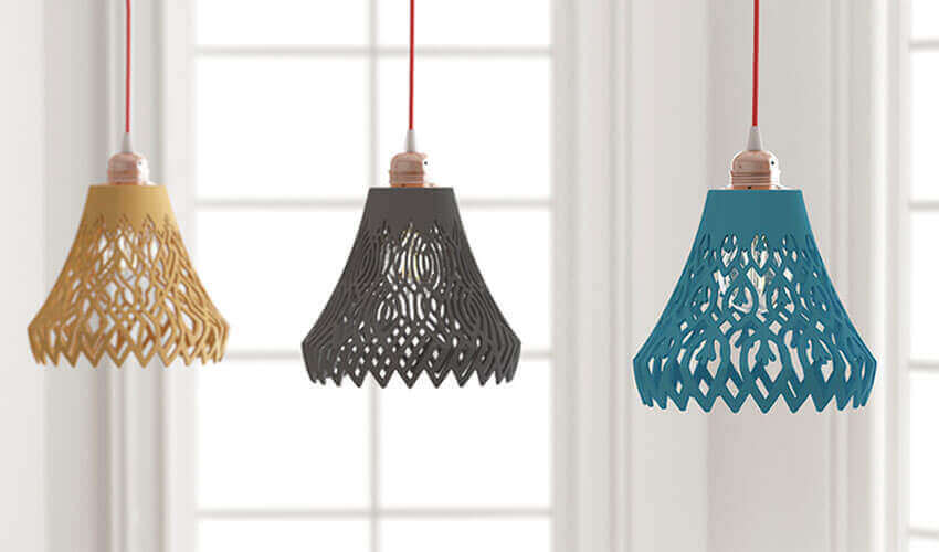 3Dプリント技術を使ったオリジナル家具たち Diランプ